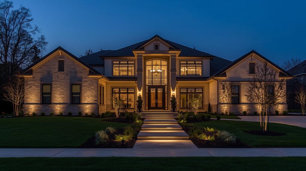 outdoor led colored rgbw landscape lighting string lights orange county